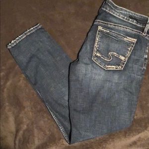 Silver Boyfriend Jeans